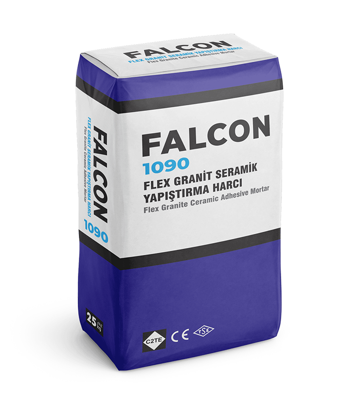 Falcon-Ürün-Seramik Yapıştırıcılar-1090 Flex Granit Seramik Yapıştırma Harcı - Görsel 1